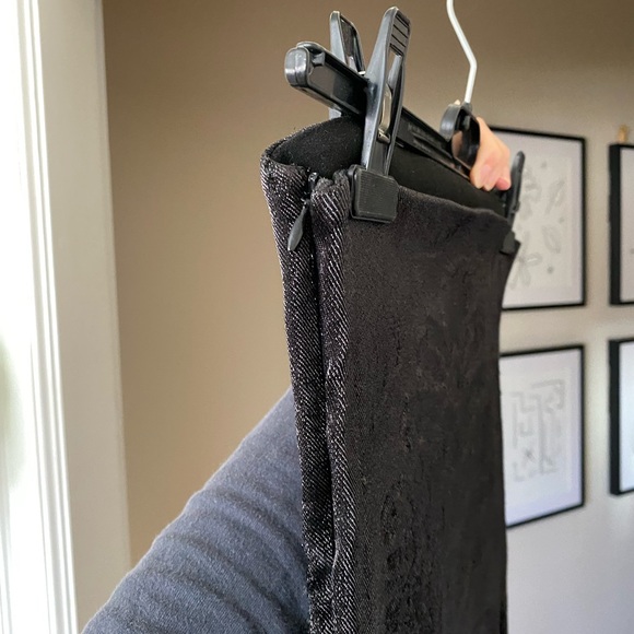 AREA NYC Black Metallic Jacquard Angel Tube Dress sz S - Picture 4 of 12